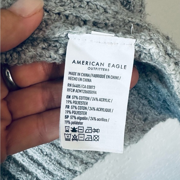 American Eagle Cable Knit Cardigan Sweater - Picture 8 of 8